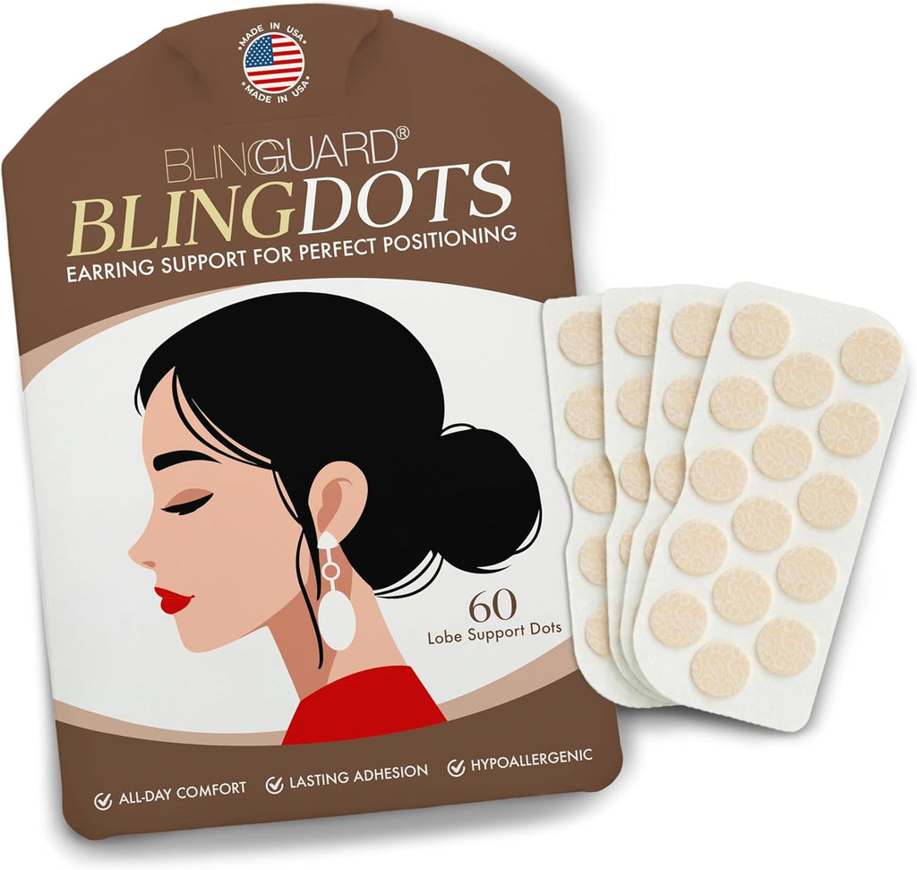 BlingDots Earring Support Patches – 60 Dots